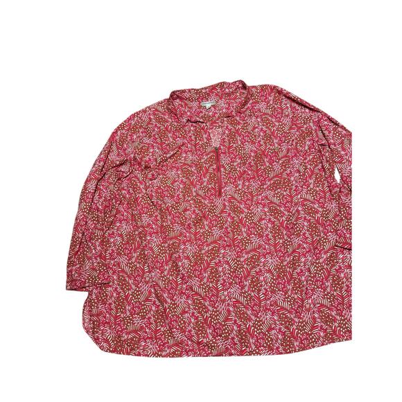 Catherine’s Zipper Front Shirt Multicolored Size 4X - Picture 1 of 9